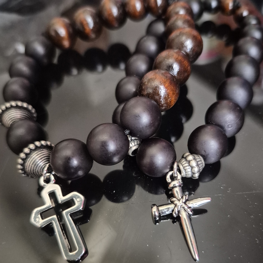 Handmade Mala Clay Braclet Set! - Picture 7 of 10